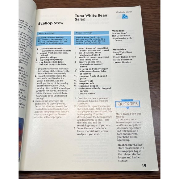 Busy Cook's Book Cookbook Family Circle Paperback Quick Easy Recipes 1988 - Picture 9 of 10